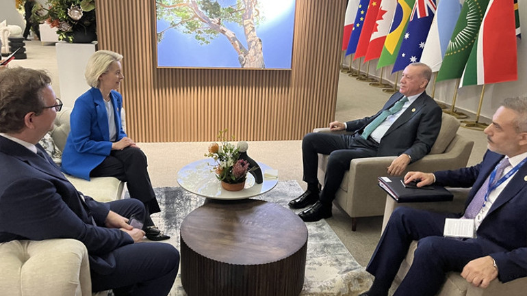 Erdoğan ile AB Komisyonu Başkanı görüşmesi