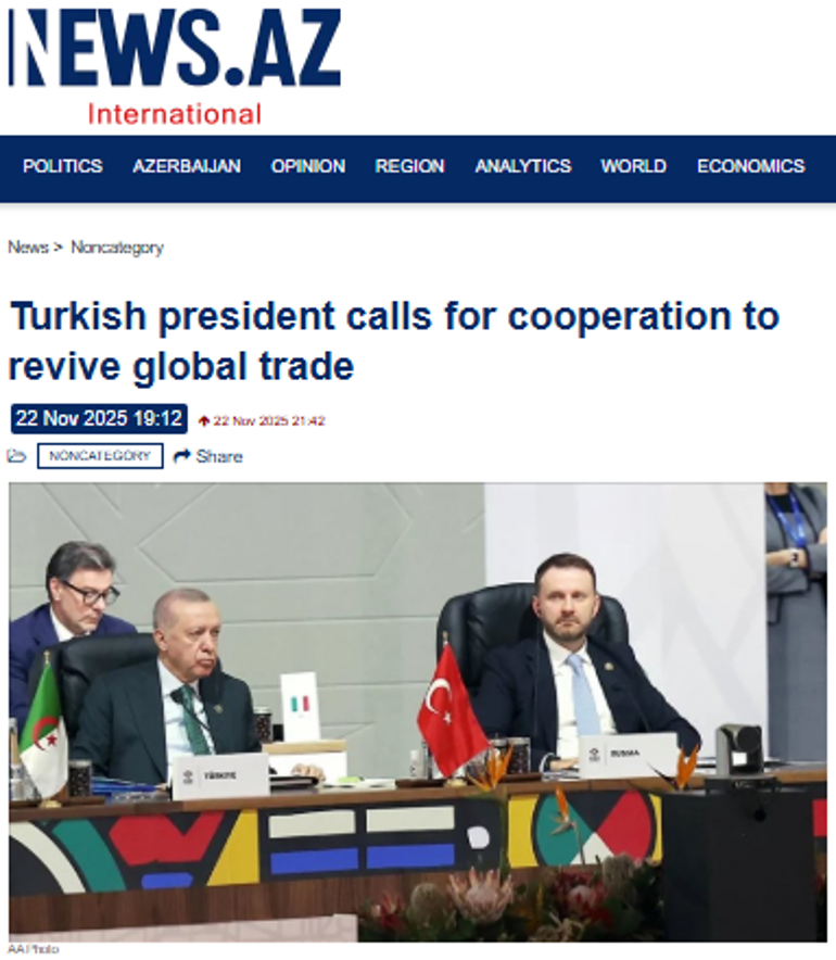 COP31de adres Türkiye: Cumhurbaşkanı Erdoğanın dünyaya mesajları dikkat çekti