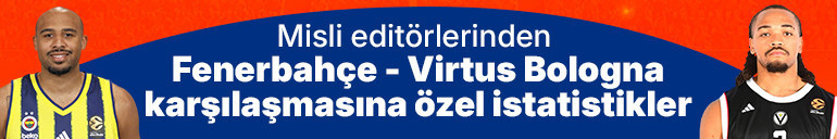 Fenerbahçe - Virtus Bologna maçına dair istatistik görseli