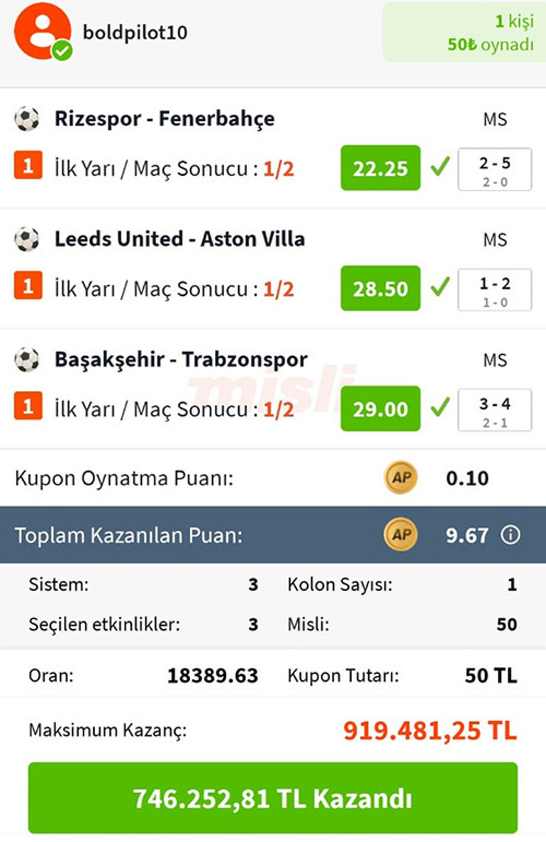 Maç anından genel görünüm