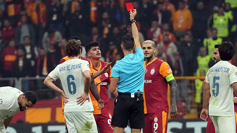 Galatasarayda kırmızı kart tepkisi Promise David sadece 3 dakika sonra gol attı