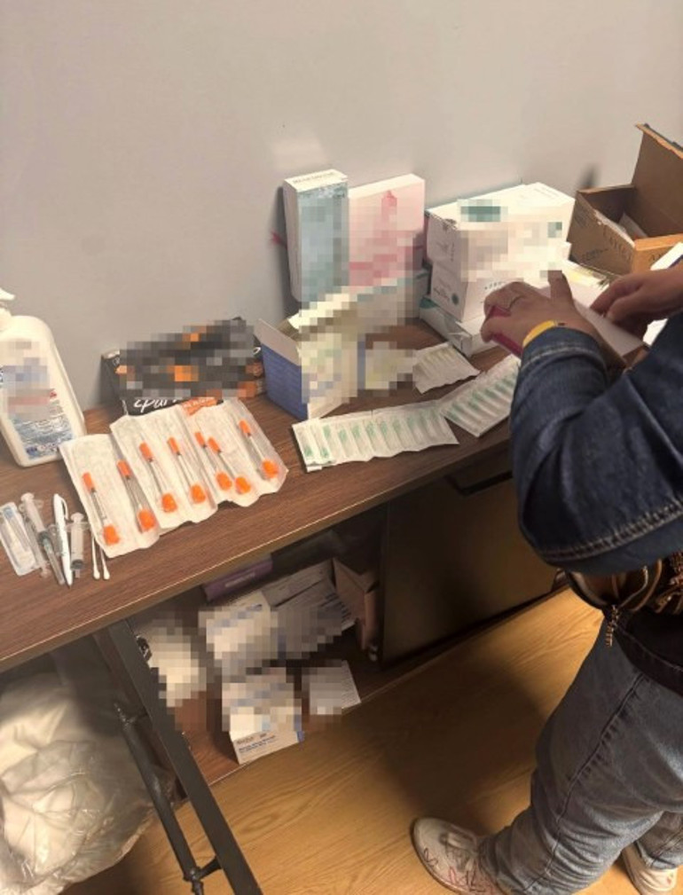 Ruhsatsız faaliyete ilişkin toplanan malzemeler