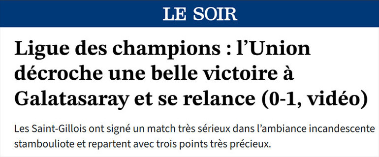 Galatasaray - Union SG maçı