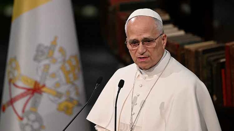 Papa, dünyanın en büyük üçüncü kütüphanesinde konuştu... Cihannüma Salonu’ndaki tarihi buluşma geniş yankı uyandırdı