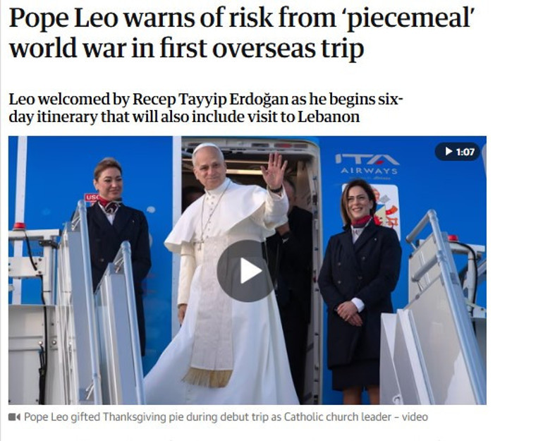 Papa Leonun Cumhurbaşkanı Erdoğana çağrısı dünya basınında: Ziyaretin stratejik anlamı ve Türkiyenin bölgesel gücü