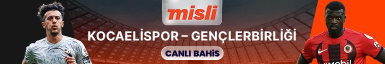 Kocaelispor, Gençlerbirliğini ağırlıyor Maçın heyecanı canlı sohbet ve Şampiyon Oranlar ile Mislide