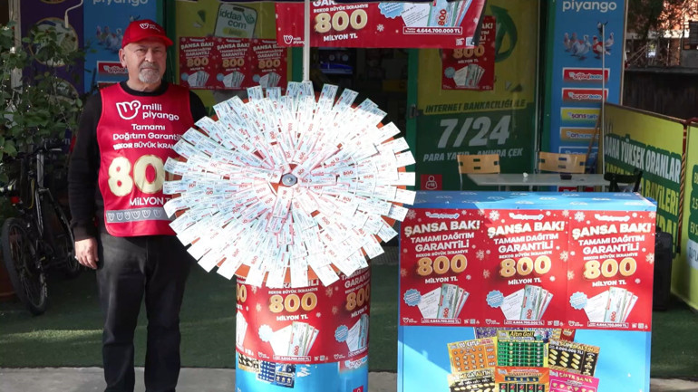 800 milyonluk büyük ikramiye heyecanı Milli Piyango’nun yılbaşı biletlerine yoğun ilgi