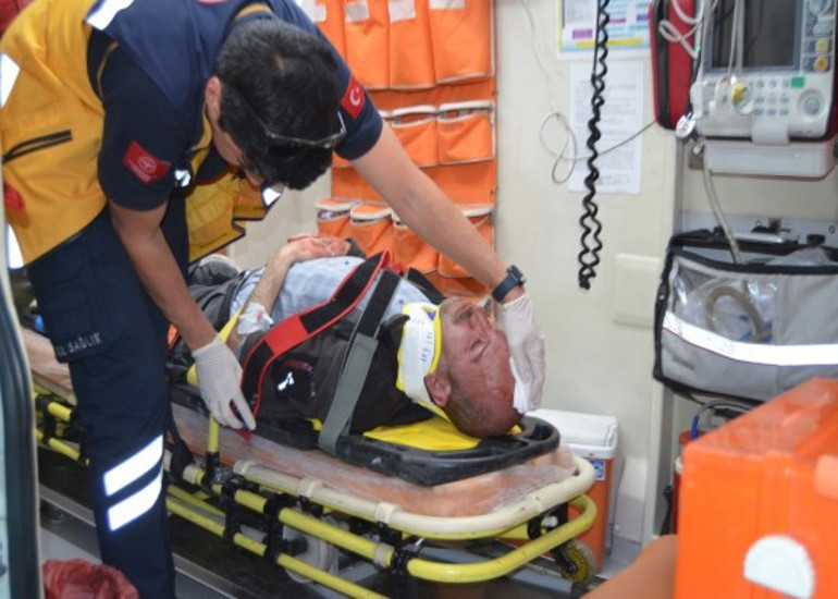 Kaza sonrası olay yeri