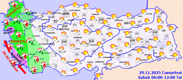 Son dakika hava durumu tahminleri il il | Bugün (29 Kasım) hava nasıl olacak İstanbulda yağmur var mı Meteorolojiden çok sayıda ile uyarı: AKOM İstanbula saat verdi