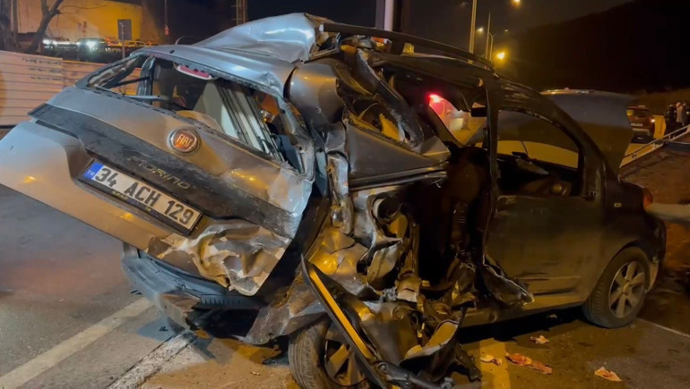 Maltepe zincirleme kaza sahnesi