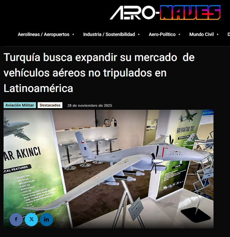 İspanyadan Türk İHAlarına yoğun ilgi Rekabet eden değil, oyun kuran taraf