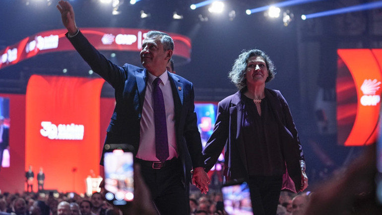 Kurultay konuşmasından bir kare