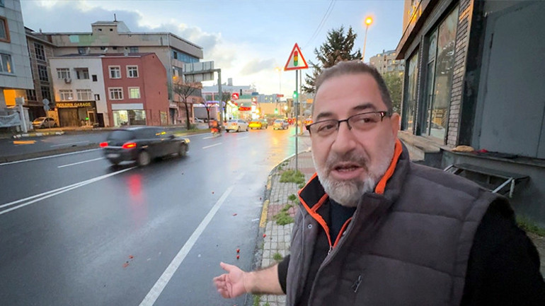 Avcılar'da altgeçitte meydana gelen kaza anı