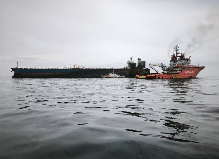  KAIROS gemisindeki yangın söndürüldü