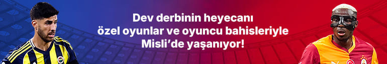 Fenerbahçe - Galatasaray derbisinde özel bahis seçenekleri ve oyuncu bahisleri