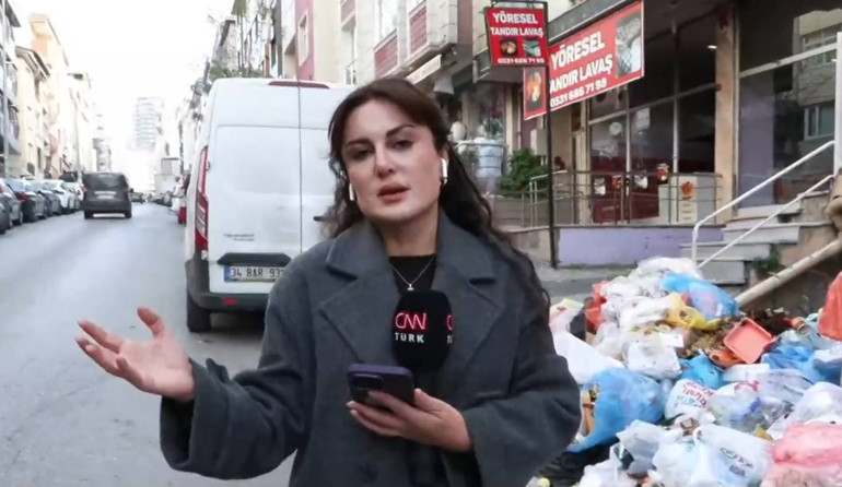 Maltepe'de sokaklarda çöp birikimi