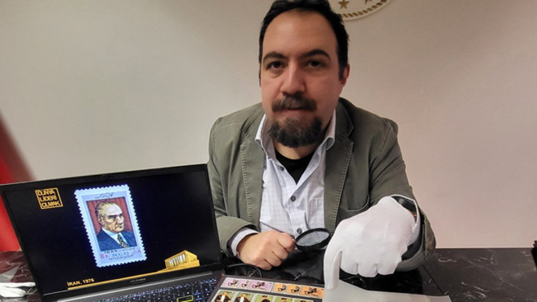 Dünyada Atatürk pulları sergilendi