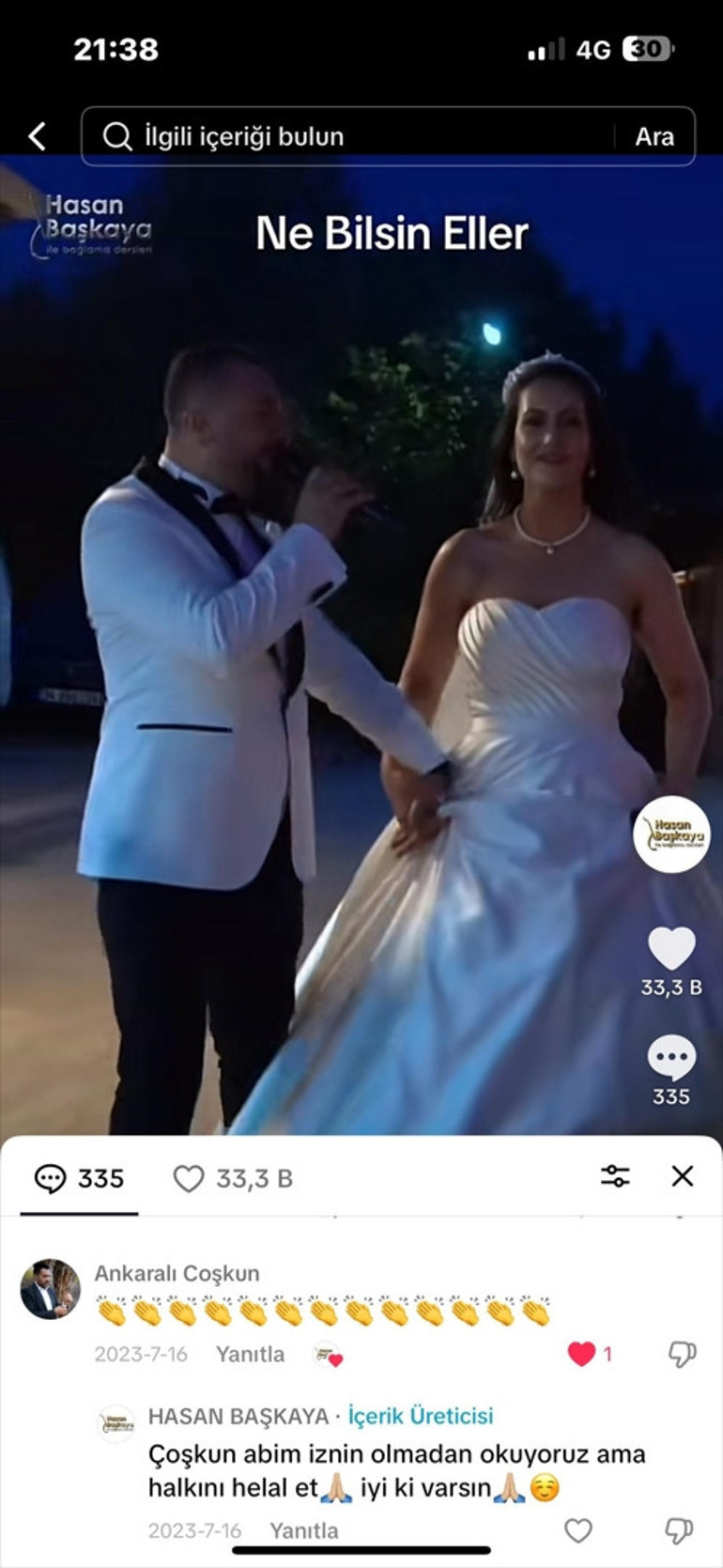 Düğünlerinde söyledikleri şarkı viral olunca başlarına bela oldu Ankaralı Coşkun, İzmirli çifte 300 bin liralık dava açtı