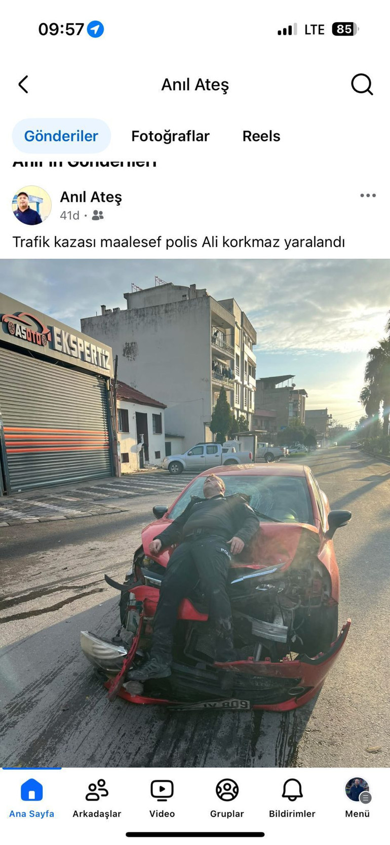 Polise çarpıp görüntüleri sosyal medyadan paylaşmıştı... Gözaltına alınan kişi eski eş çıktı