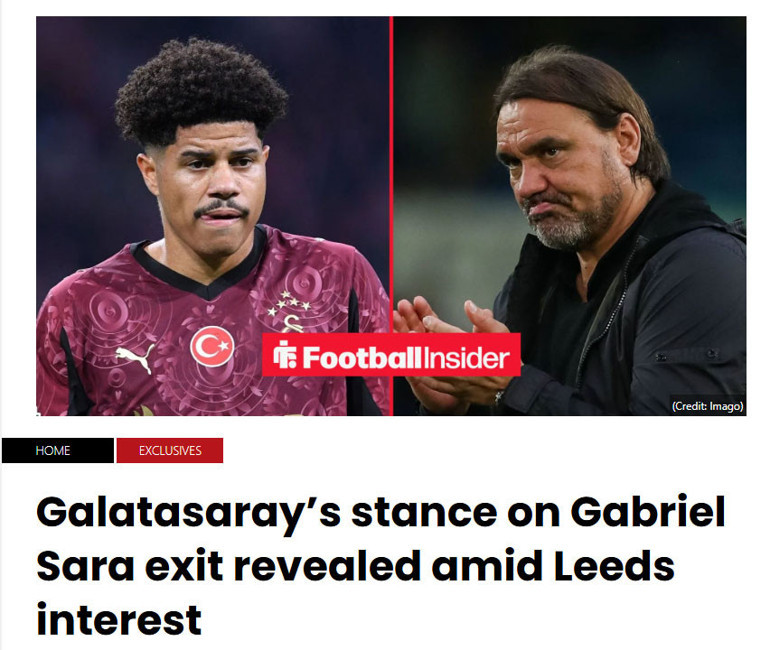 Galatasaraylı Saraya Premier Ligden transfer teklifi var Bonservisi belli oldu