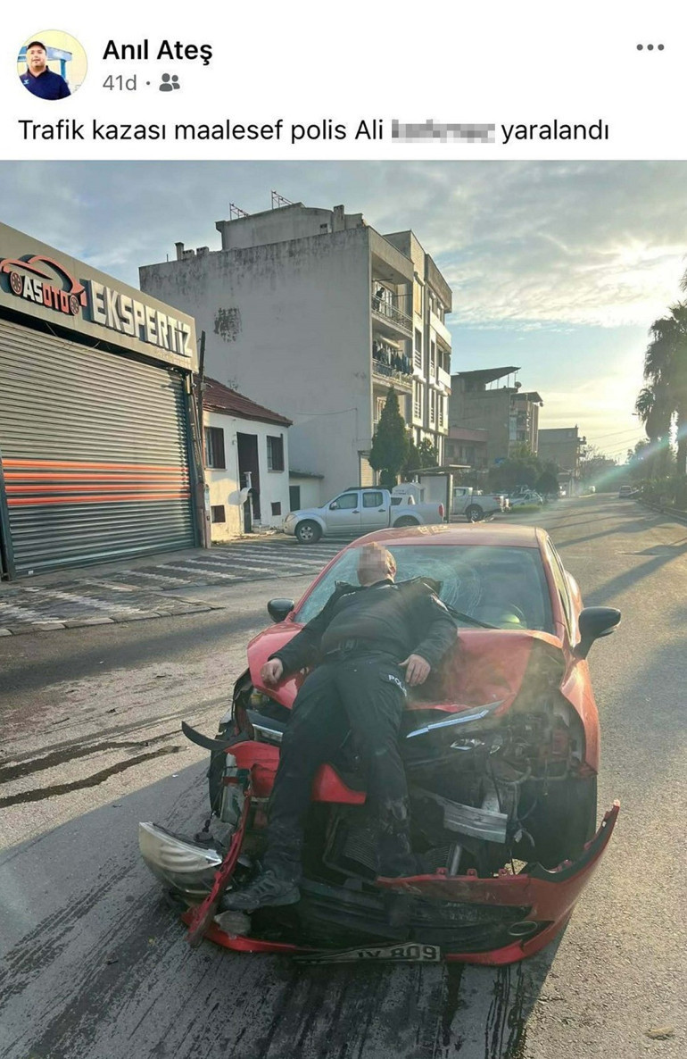 Polis memuruna çarpıp notla birlikte fotoğrafını paylaşmıştı: Gözü dönmüş eski eş tutuklandı