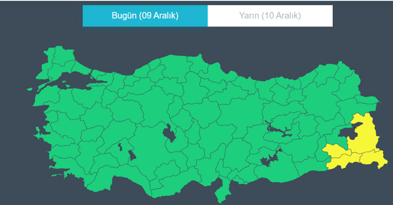 4 il için sarı kodlu alarm: Kuvvetli kar geliyor Meteorolojiden kuvvetli yağış ve fırtına uyarısı