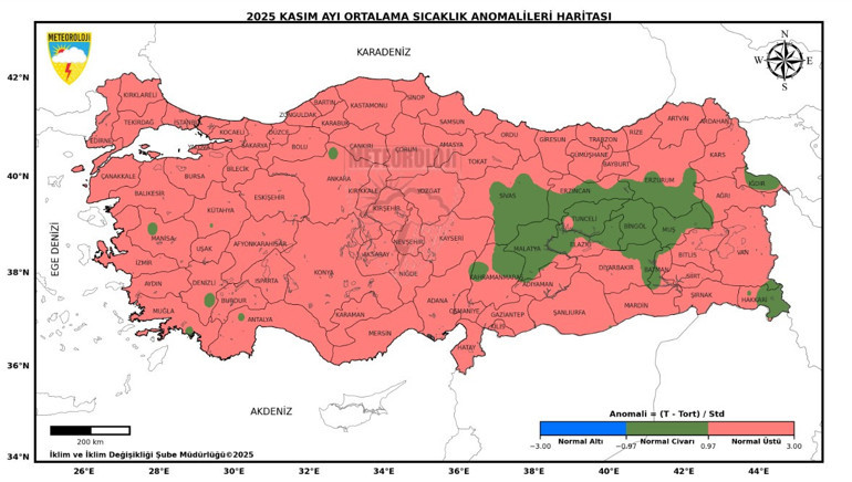 Meteoroloji raporu açıkladı: Son 55 yılın en sıcak 3üncü kasım ayı olarak kayıtlara geçti