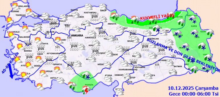 Son dakika kar yağışı ve sağanak uyarısı | Bugün (10 Aralık) hava nasıl olacak, İstanbulda yağmur var mı Meteoroloji hava durumu tahminleri il il yayınlandı Kuvvetli geliyor...