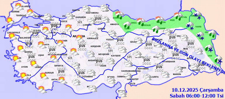 Son dakika kar yağışı ve sağanak uyarısı | Bugün (10 Aralık) hava nasıl olacak, İstanbulda yağmur var mı Meteoroloji hava durumu tahminleri il il yayınlandı Kuvvetli geliyor...