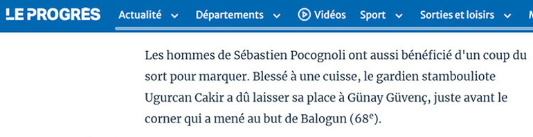 Galatasarayın Monaco mağlubiyeti Fransız basınında: Türkleri öldüren yara