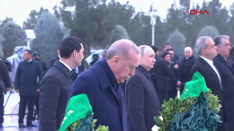 Son dakika... Cumhurbaşkanı Erdoğan Türkmenistanda