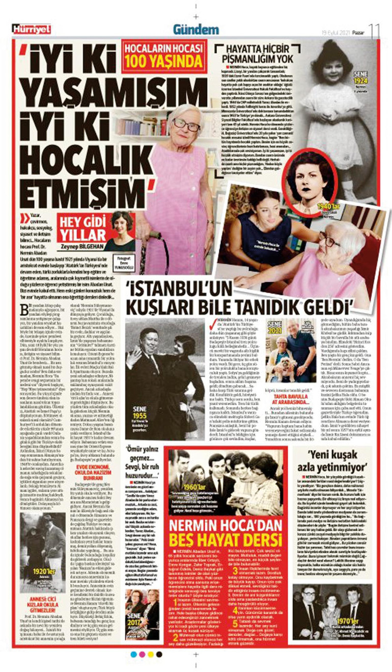 Nermin Abadan Unat’a veda... ‘Hocaların hocası’nı kaybettik