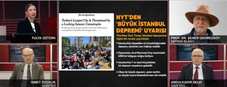 Prof. Dr. Üşümezsoydan NYTnin İstanbulda deprem uyarısına sert tepki: Temeli yok sadece korku yaratmak için