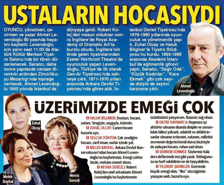 Yılın acı kayıpları