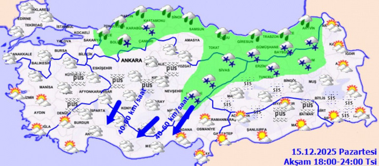 Kar, yağmur, fırtına... Meteorolojiden uyarı üstüne uyarı
