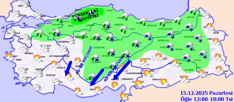 Kar, yağmur, fırtına... Meteorolojiden uyarı üstüne uyarı
