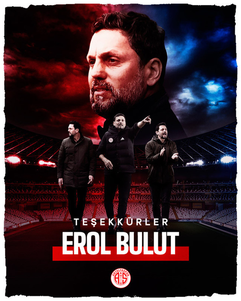 Antalyaspor, Erol Bulut ile yolların ayrıldığını resmen açıkladı