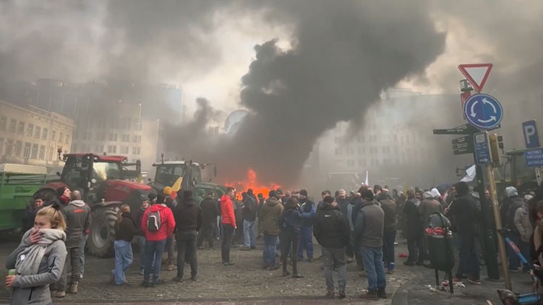 Avrupanın kalbinde ortalık karıştı