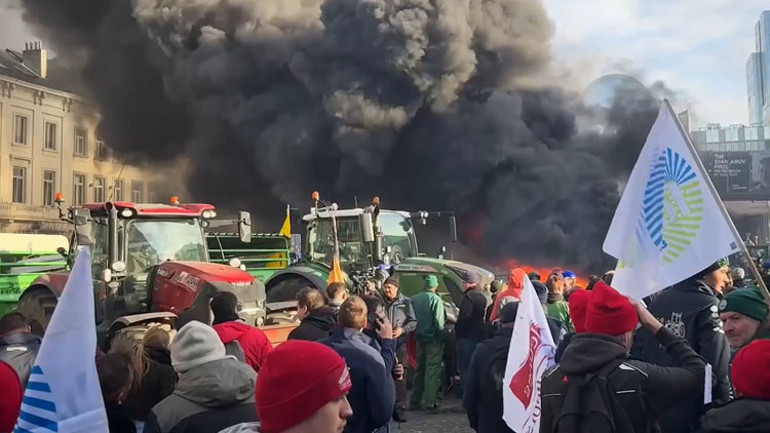 Avrupanın kalbinde ortalık karıştı