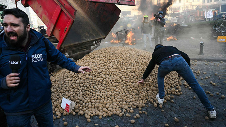 Avrupanın kalbinde ortalık karıştı