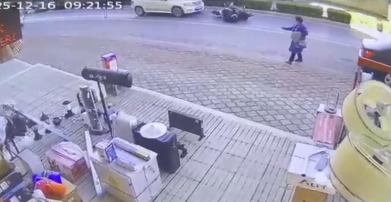 Olay anına ait güvenlik kamerası görüntüsü