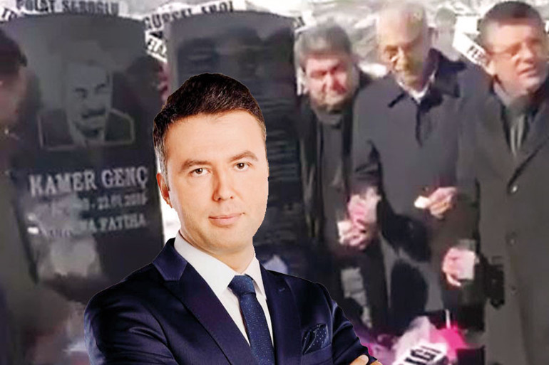 Mezarlıkta rakı olayı ve kokain çeken gazeteci