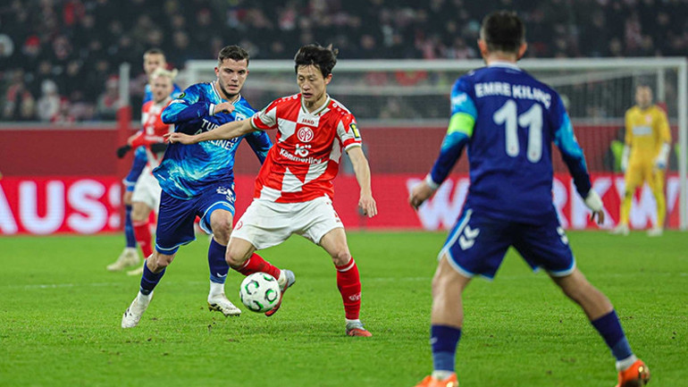 Mainz 05 ve Samsunspor maçından bir kare