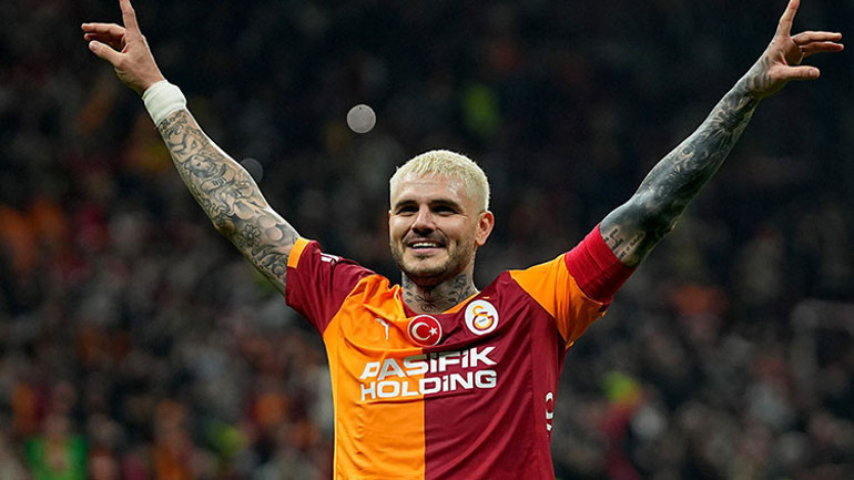 Galatasarayda Mauro Icardinin tarihi gecesi: Hagiyi solladı Yunus Akgün ve Barış Alperden asist krallığına damga