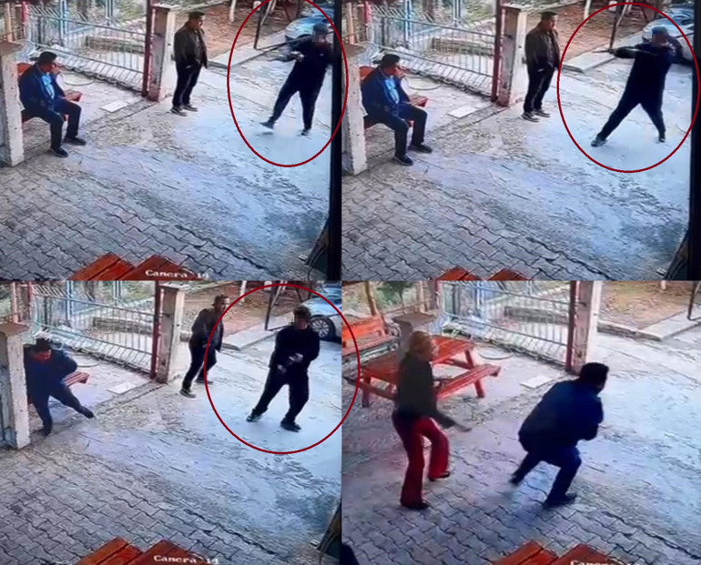 12 yaşındaki çocuk okul müdürünü tüfekle vurdu Dehşet dolu anlar kamerada