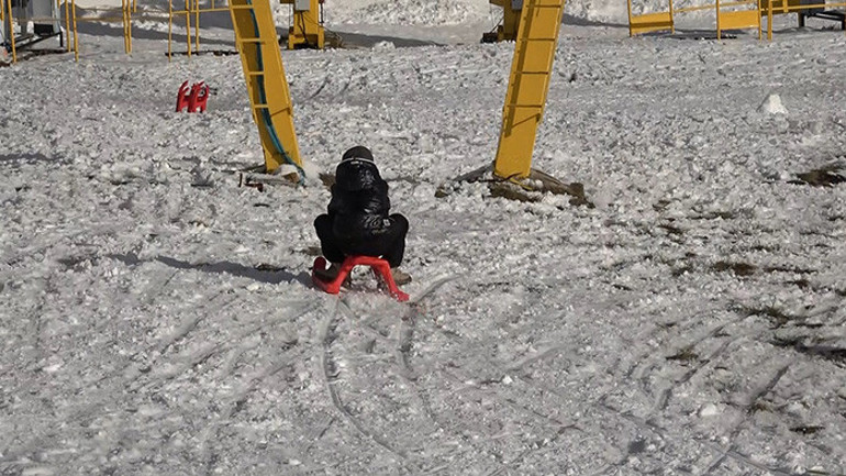 Beklenen kar yağmadı Beyaz cennette gecikme oldu, eli kulağındadır