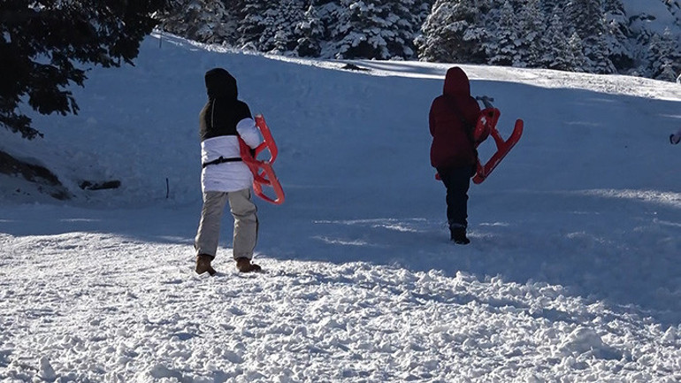 Beklenen kar yağmadı Beyaz cennette gecikme oldu, eli kulağındadır