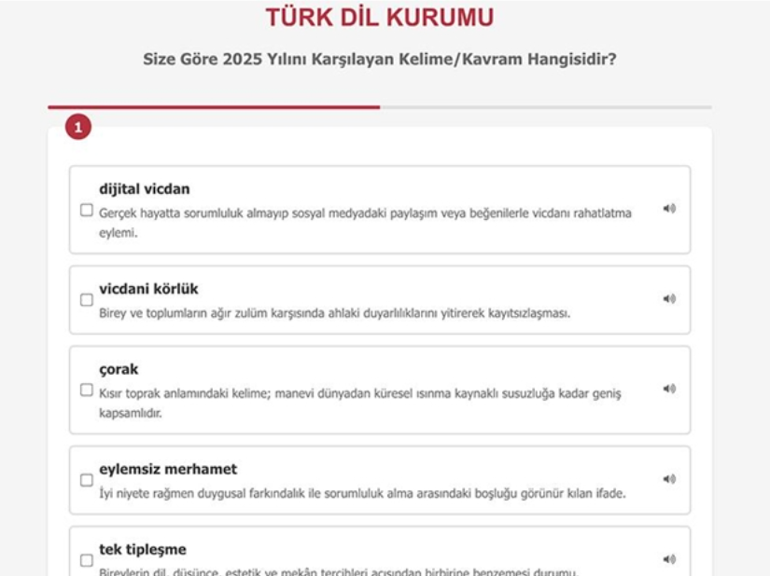 2025 yılının kelimesi/kavramı Dijital vicdan oldu
