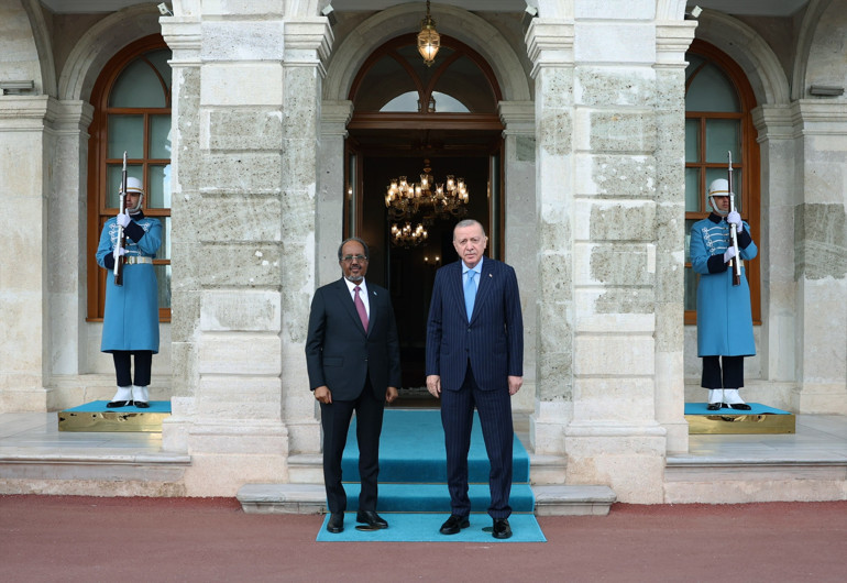 Cumhurbaşkanı Erdoğan, Somali Cumhurbaşkanı Hasan Şeyh Mahmud ile bir araya geldi