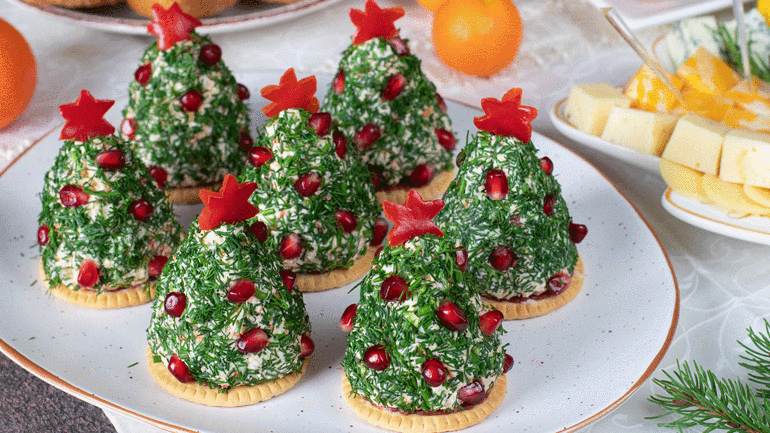 Çam ağacı formunda 5 pratik aperatif sunumu fikri